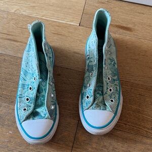 Mermaid High-Top Converse Sneakers